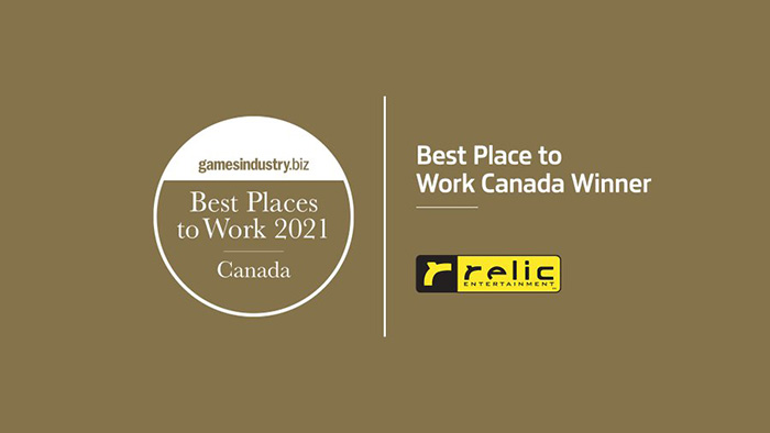 SEGA’s subsidiary, Relic Entertainment, Inc. named one of Canada’s ‘Best Places to Work’
