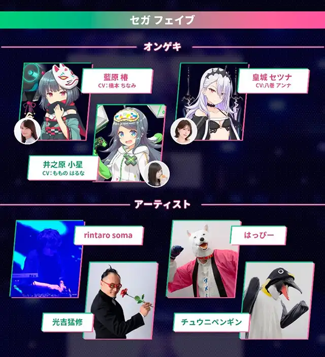 セガ フェイブの出演者